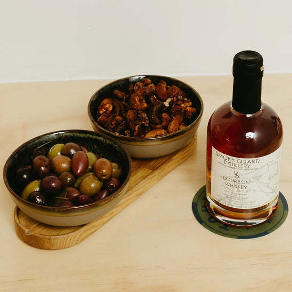 In-Room Whiskey, Nuts & Olives