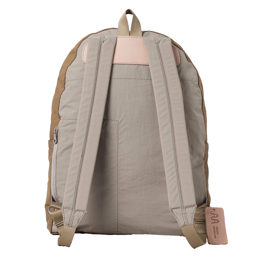 Amiacalva Shrink Nylon Two-tone Backpack