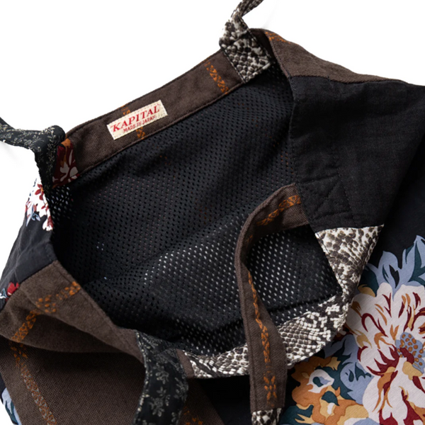 Kapital Novel Patchwork Tote - Tourists