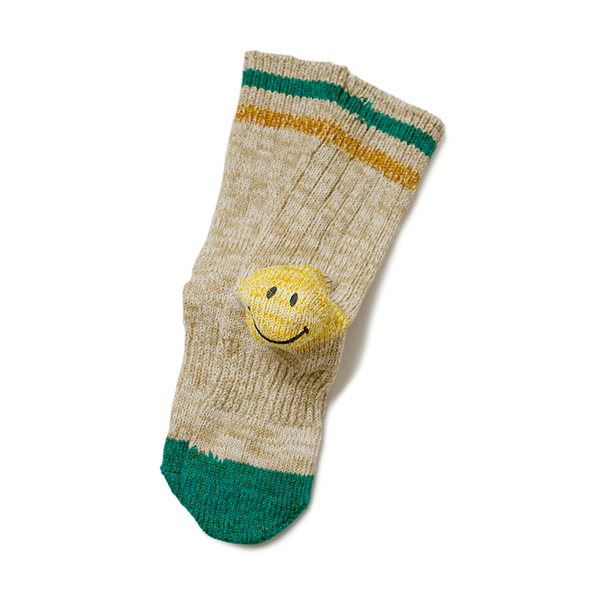 Kapital 60 Yarns IVY smile socks -- Beige