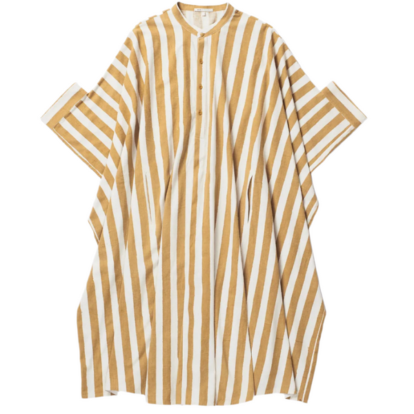 11.11 Ecru+Ochre Striped Kaftan