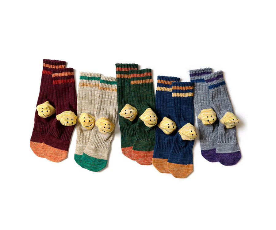 Kapital 60 Yarns IVY smile socks -- Green