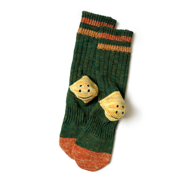 Kapital 60 Yarns IVY smile socks -- Green