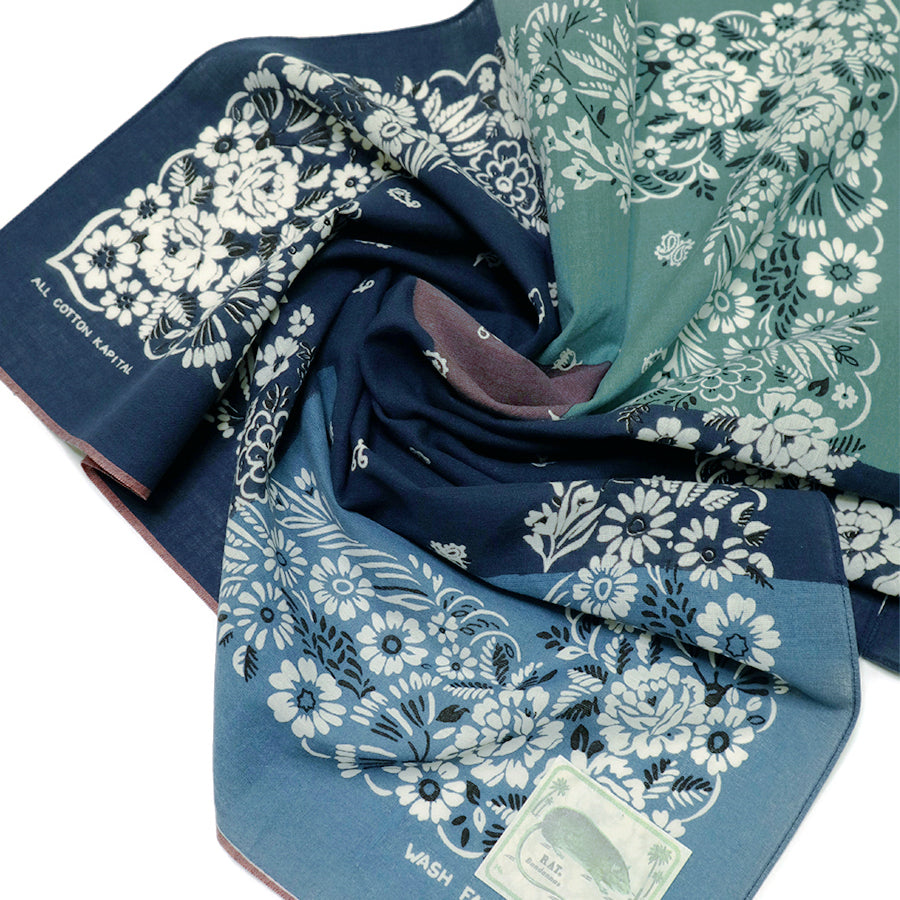 Kapital Garden Patchwork Bandana Navy