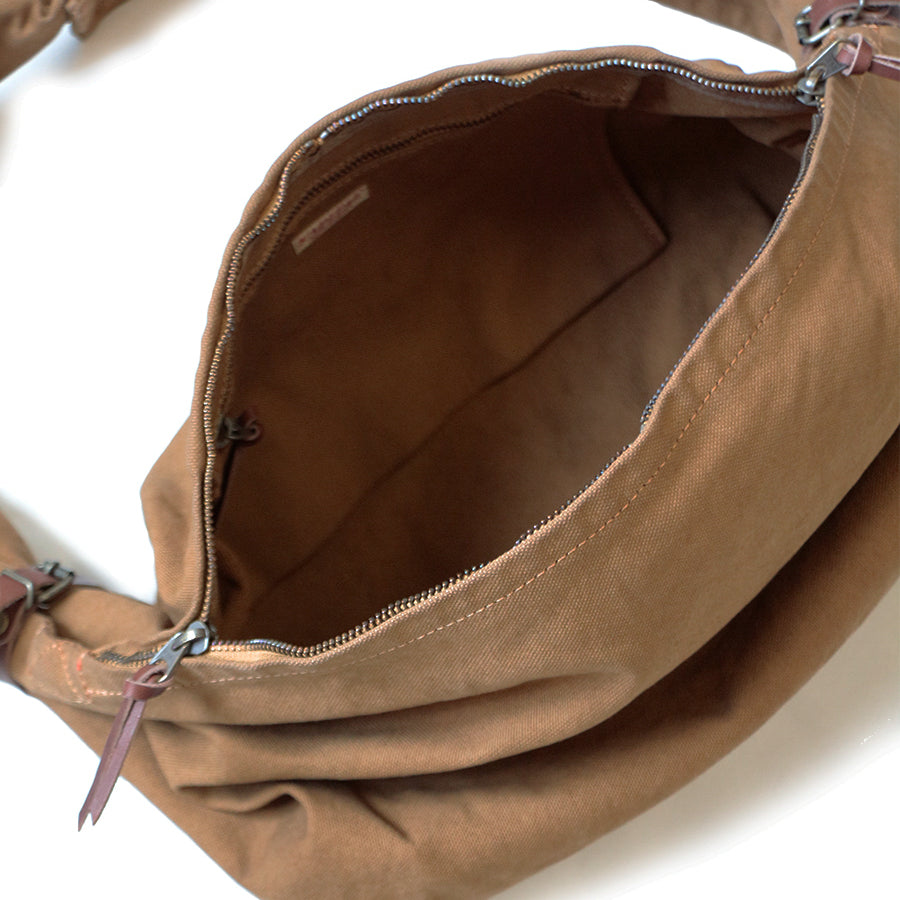 Kapital Khaki canvas Snufkin Bag XL