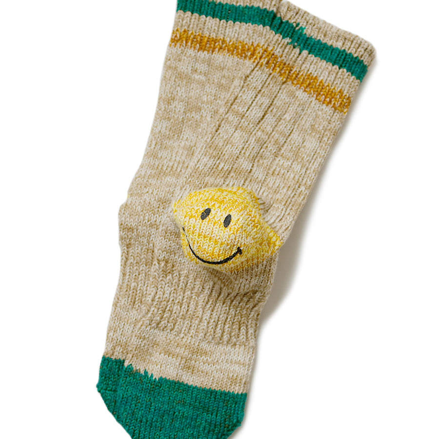 Kapital 60 Yarns IVY smile socks -- Beige