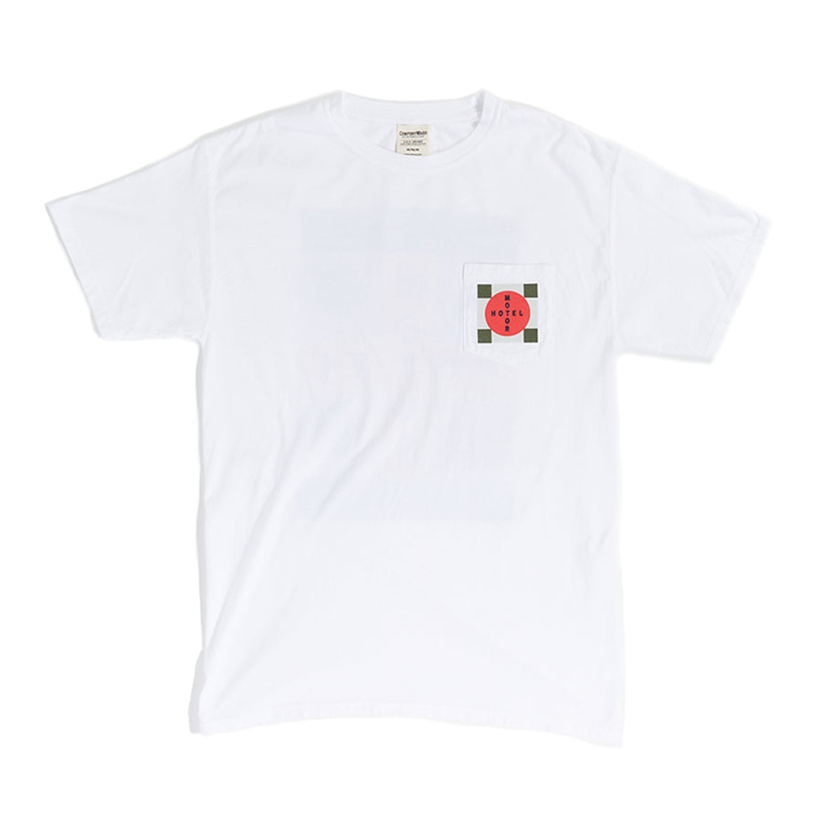 Tourists White Pocket Flag tee