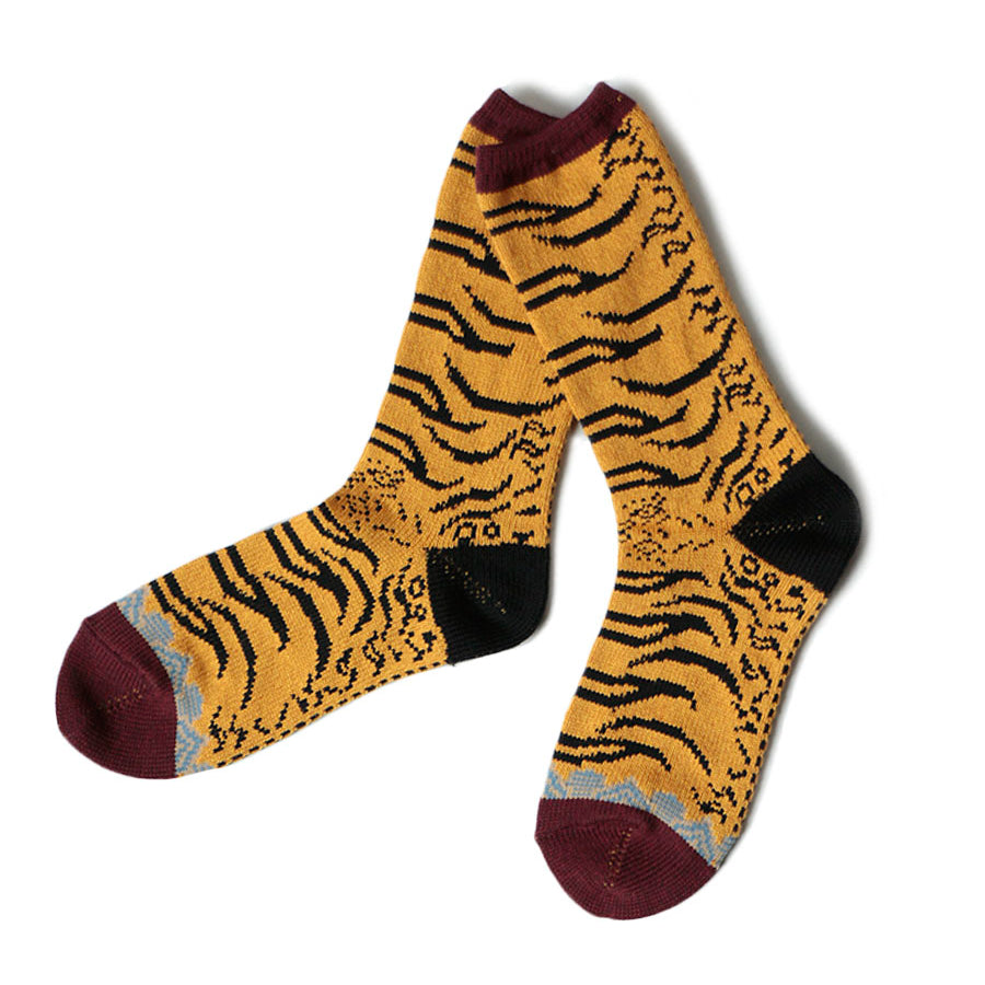 Kapital Yellow Nepal Tiger Socks