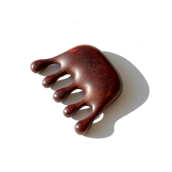 The Wax Apple Redwood Squiggle Scalp massager